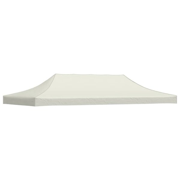 vidaXL Toit de tente de réception 3 x 6 m Crème