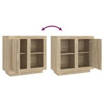 vidaXL Buffet Chêne sonoma 80x40x75 cm