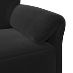 vidaXL Canapé 1 place Noir 88 x 83 x 95 cm Velours