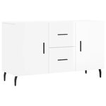 vidaXL Buffet blanc brillant 100x36x60 cm bois d'ingénierie