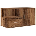 vidaXL Armoire d'angle vieux bois 200x40x45 cm bois d'ingénierie