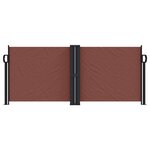 vidaXL Auvent latéral rétractable marron 100x1000 cm