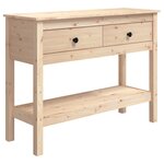 vidaXL Table console 100x35x75 cm Bois massif de pin