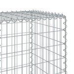 vidaXL Panier gabion avec couvercle 1100x50x150 cm fer galvanisé
