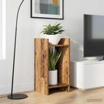 vidaXL Support de Plante 2 pièces Bois ancien 30 x 30 x 60 cm