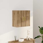 vidaXL Armoire murale chêne artisanal 60x31x60 cm bois d'ingénierie
