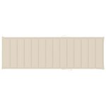 vidaXL Chaise longue de jardin avec coussin Bois d'acacia solide