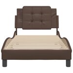 vidaXL Cadre de lit sans matelas Zadar marron 100x200 cm similicuir