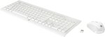 Pack clavier - souris hp sans fil - c2710 (blanc)
