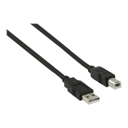 NEDIS USB 2.0 Cable - A Male - B Male - 2.0 m - Noir