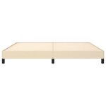 vidaXL Cadre de lit sans matelas crème 200x200 cm tissu
