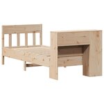 vidaXL Lit bibliothèque sans matelas 90x190 cm bois de pin massif