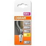 Osram ampoule led sphérique clair filament  4w=40 e14 chaud