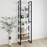 Vidaxl armoire haute blanc 80x30x210 cm aggloméré