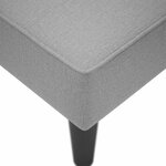 vidaXL Fauteuil long avec accoudoir droit gris clair tissu