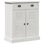 vidaXL Cabinet de salle de bain avec stockage Blanc 68 x 34 x 80 cm
