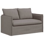 vidaXL Canapé Taupe 195 x 82 x 85 cm tissu