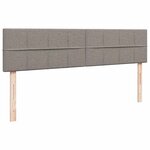VidaXL Cadre de lit ottoman avec matelas taupe 180x200 cm tissu