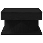 vidaXL Table basse Chêne noir 57 x 57 x 30 cm Bois d'ingénierie