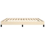 vidaXL Cadre de lit sans matelas crème 180x200 cm tissu