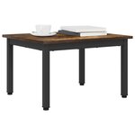 vidaXL Table basse Chêne Fumé 60 x 50 x 36 cm Bois d'ingénierie