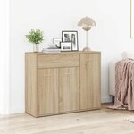vidaXL Buffet Chêne sonoma 88x30x70 cm Bois d'ingénierie