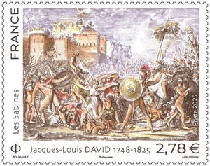 Timbre - Jacques-Louis David - Lettre Verte