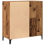 vidaXL Armoire à disques vieux bois 84 5x38x89 cm bois d'ingénierie
