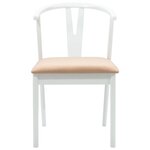 vidaXL Chaise de salle à manger 2 Pièces Blanc et marron