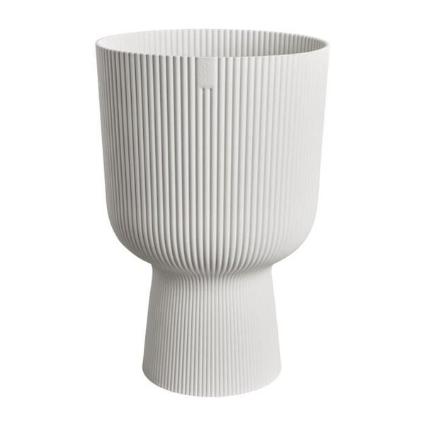 Pot de fleur Vibes Fold Coupe - Blanc Ø 29.5 x hauteur 45 cm - Intérieur 100  recyclé