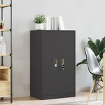 vidaXL Armoire de rangement Noir 60 x 40 x 105 cm Acier