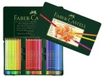 Etui Métal 60 Crayons de couleur POLYCHROMOS Assortis FABER-CASTELL