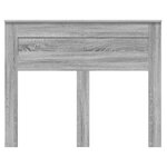vidaXL Tête de lit Gris Sonoma 120 cm Bois d'ingénierie