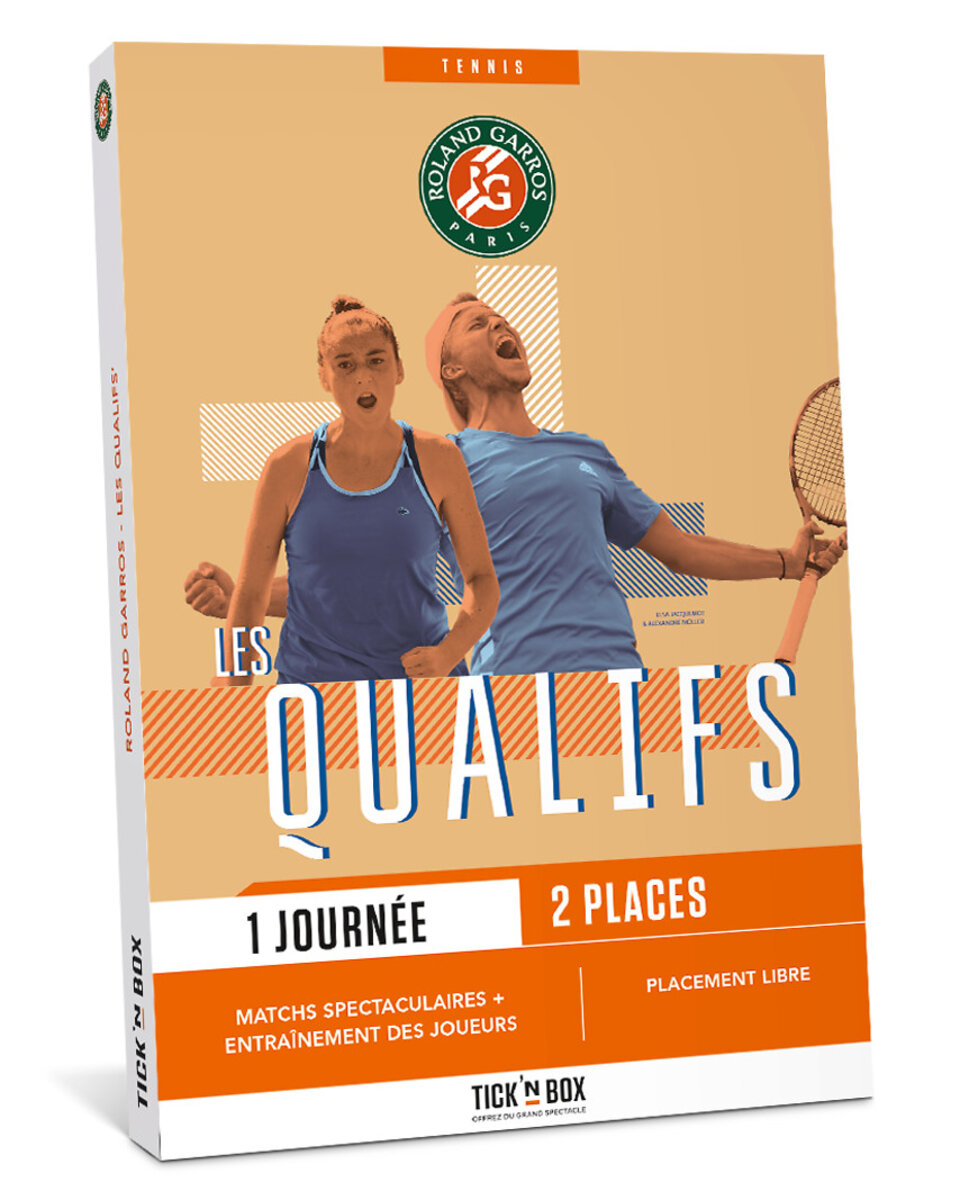 Coffret cadeau TICKETBOX Roland Garros Qualifications La Poste