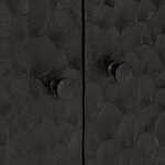 vidaXL Armoire latérale noir 60x33x75 cm bois massif de manguier