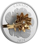 Pièce de monnaie en Argent 50 Dollars g 157.6 Millésime 2024 DRAGONFLY AND THE BLOOM