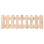 vidaXL Lit surélevé de jardin design de clôture 100x30x30cm pin massif