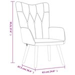 vidaXL Chaise de relaxation avec tabouret Gris clair Tissu