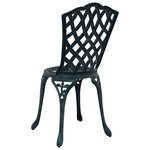 vidaXL Chaise de jardin 2 Pièces Vert 39 x 40 x 87cm Aluminium