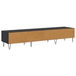 vidaXL Meuble TV Chêne noir 150 x 36 x 30 cm Bois d'ingénierie