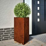 vidaXL Jardinières 2 Pièces triangulaire acier résistant aux intempéries