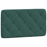 vidaXL Cadre de lit avec lumières LED vert foncé 90x200 cm velours