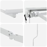 vidaXL Cadre d'auvent semi-cassette électrique en métal rétractable