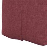 vidaXL Coussin de Dos Bordeaux 180 x 24 x 50 cm tissu