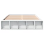 vidaXL Cadre de lit blanc 160x200 cm bois d'ingénierie