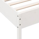 vidaXL Cadre de lit sans matelas blanc 75x190 cm bois de pin massif