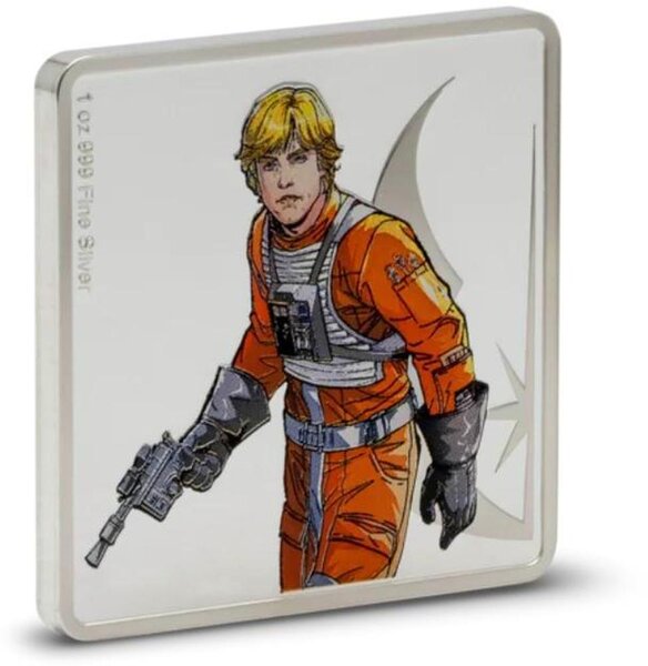 Pièce de monnaie en Argent g 31.1 (1 oz) Millésime 2025 Star Wars Allies LUKE SKYWALKER AND R2-D2