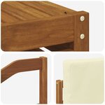 vidaXL Ensemble de canapés d'extérieur 6 Pièces Naturel et Crème