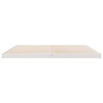 Cadre de lit au sol vidaXL Blanc 180x220 cm en bois massif de pin