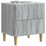 vidaXL Cabinet de chevet 2 Pièces Sonoma gris 43 x 34 5 x 48 cm